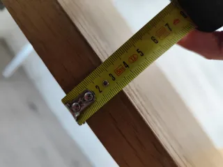 Mesa madera patas metal 120x80x73 cm