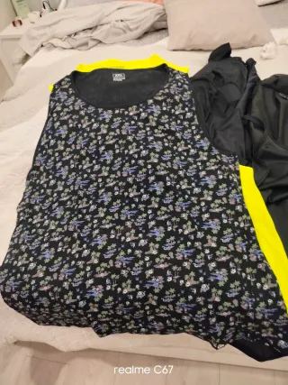 Lote Ropa Deportiva Negra y Amarilla