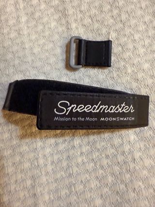 Correa Omega x Swatch Mission to the Moon Negra