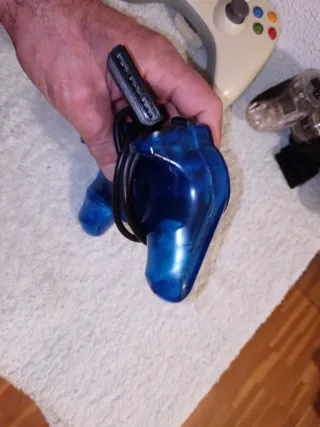 Mando Dualshock PS2 Azul Transparente