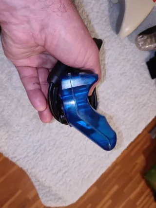 Mando Dualshock PS2 Azul Transparente