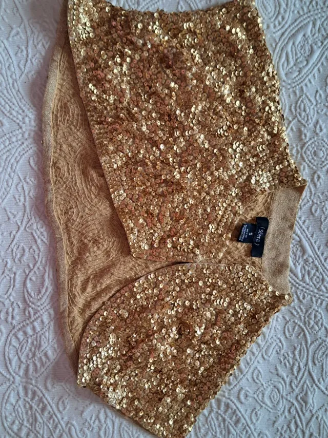 Torera Sfera lentejuelas doradas Talla S