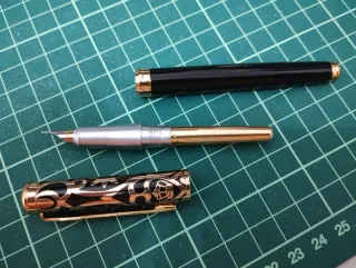 Penne stilografiche vintage metalliche