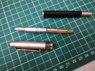 Penne stilografiche vintage metalliche