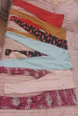 Lote 6 leggings mujer talla única