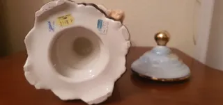 Ánfora decorativa cerámica con asas