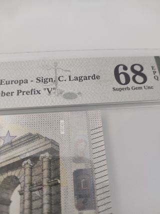 Billete 5 Euro Europa PMG 68