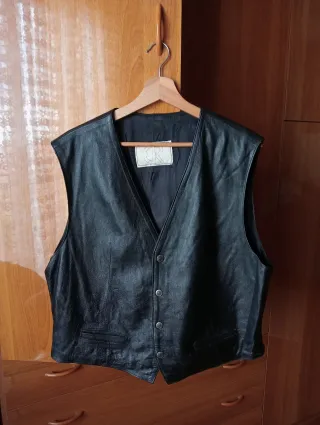 Gilet in vera pelle - Vintage