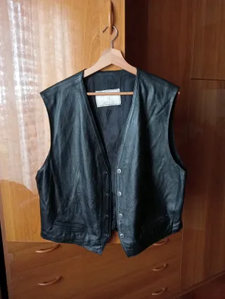 Gilet in vera pelle - Vintage