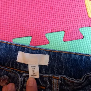 Pantalón vaquero ancho mujer