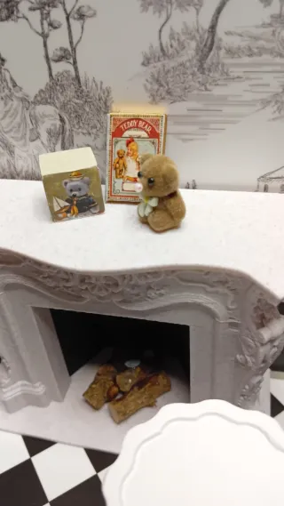 Set mini giochi casa bambole vintage