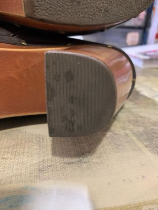 Botas símil piel marrones talla 40