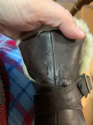 Botas símil piel marrones talla 40