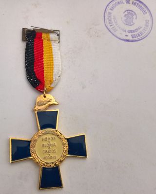 Medalla Paz Franco XXV Aniversario Victoria