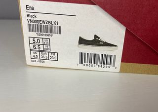 Vans Era Talla 36.5 Nuevas Unisex