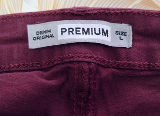 Jeans skinny bordeaux