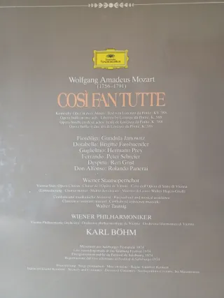VINILO Mozart Così fan tutte Böhm