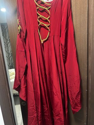 Disfraz Medieval Rojo Talla M