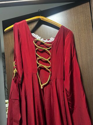 Disfraz Medieval Rojo Talla M