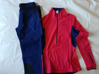 Conjunto senderismo azul y rojo