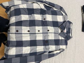 Camisa Arca cuadros azul y blanco