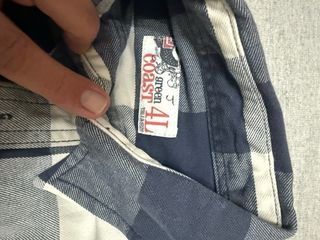 Camisa Arca cuadros azul y blanco