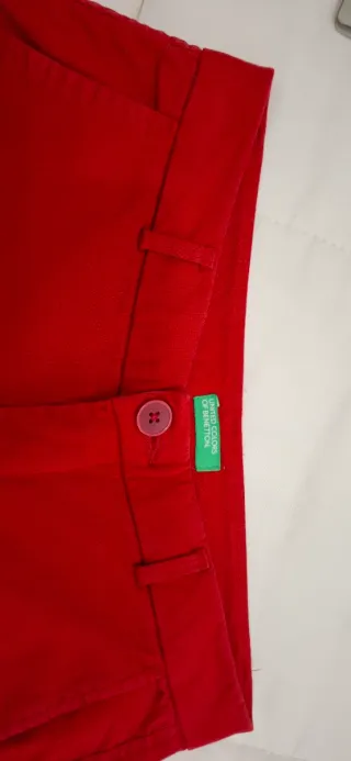 Pantaloni Benetton Rossi Donna
