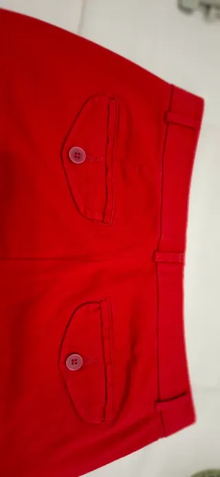 Pantaloni Benetton Rossi Donna