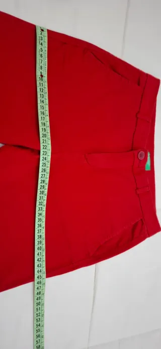 Pantaloni Benetton Rossi Donna
