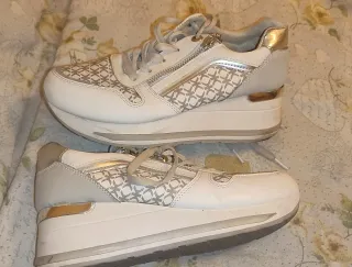 Scarpe donna ginnastica 39 oro/bianco