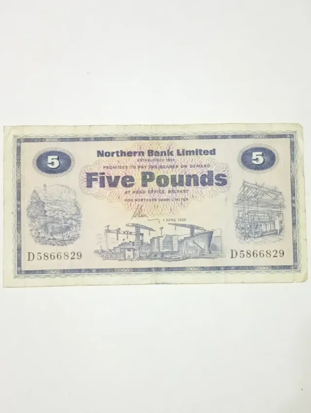 Billete de colección Northern Bank £5