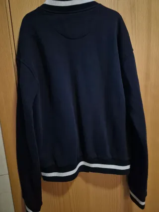 Chaqueta Bomber Vintage Bershka Azul