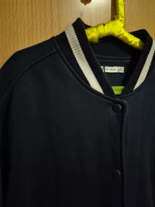 Chaqueta Bomber Vintage Bershka Azul