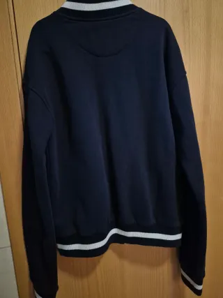 Chaqueta Bomber Vintage Bershka Azul