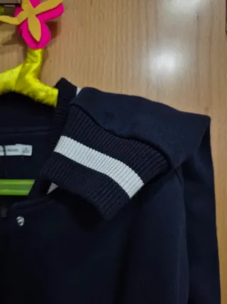 Chaqueta Bomber Vintage Bershka Azul