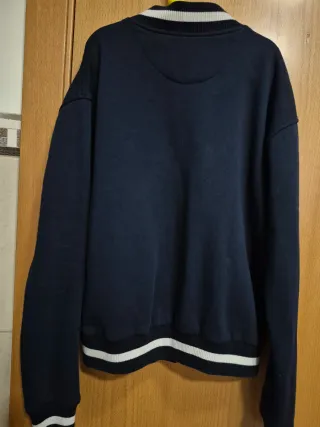 Chaqueta Bomber Vintage Bershka Azul