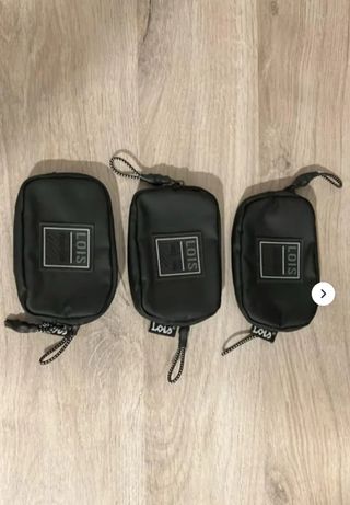 Monederos Lois Tela Negros (3uds) ORIGINALES
