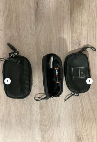 Monederos Lois Tela Negros (3uds) ORIGINALES