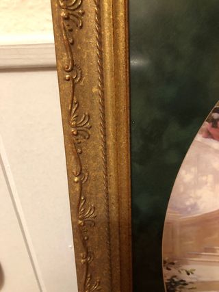 Cuadro de época escena fluvial