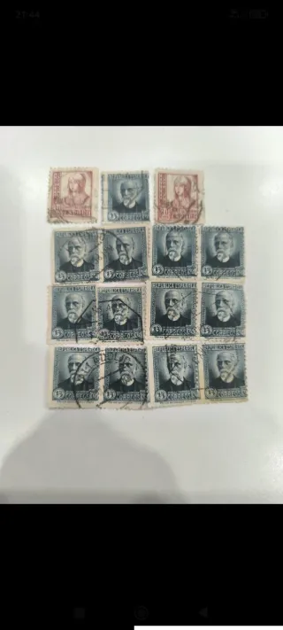 Lote Sellos España Fauna Antigua