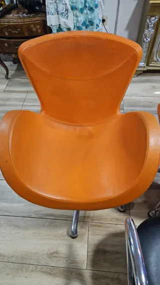 2 Sillones Naranja Diseño Moderno 25 cada una