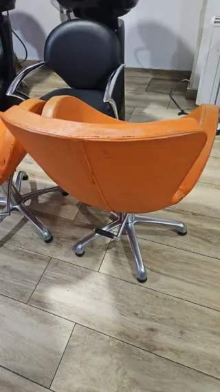2 Sillones Naranja Diseño Moderno 25 cada una