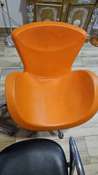 2 Sillones Naranja Diseño Moderno 25 cada una