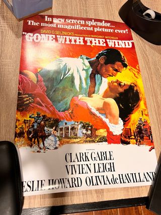 Póster de cine Lo que el viento se llevó