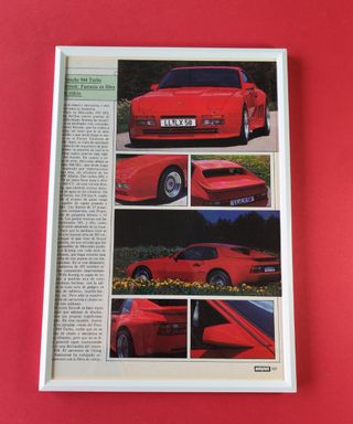 Porsche 944 Turbo Strosek Cuadro cartel Poster