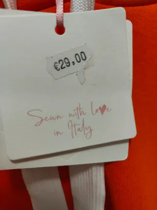 Felpa arancione donna taglia unica