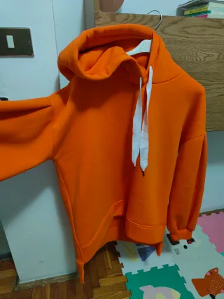 Felpa arancione donna taglia unica