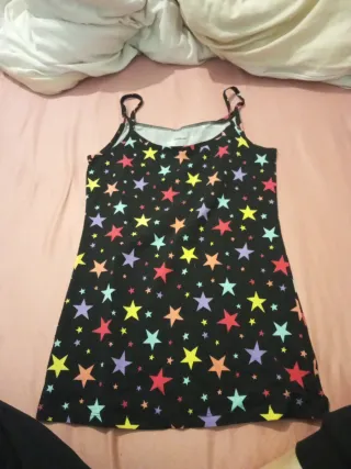 Pijama tirantes estrellas multicolor