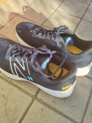 Scarpe running uomo New Balance blu/bianche