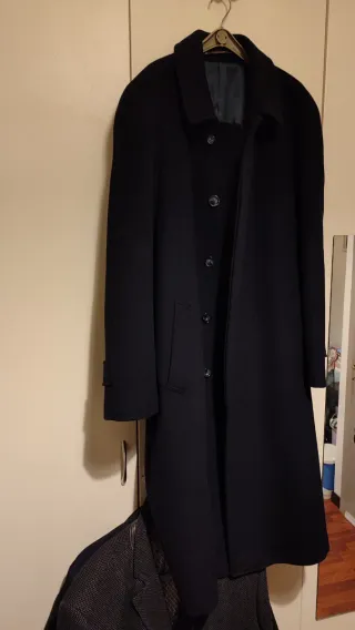 Cappotto lungo nero taglia 52.
